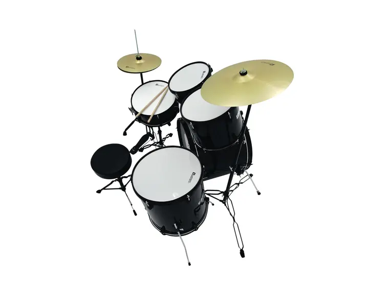 DIMAVERY DS-200 Drum-Set. black 